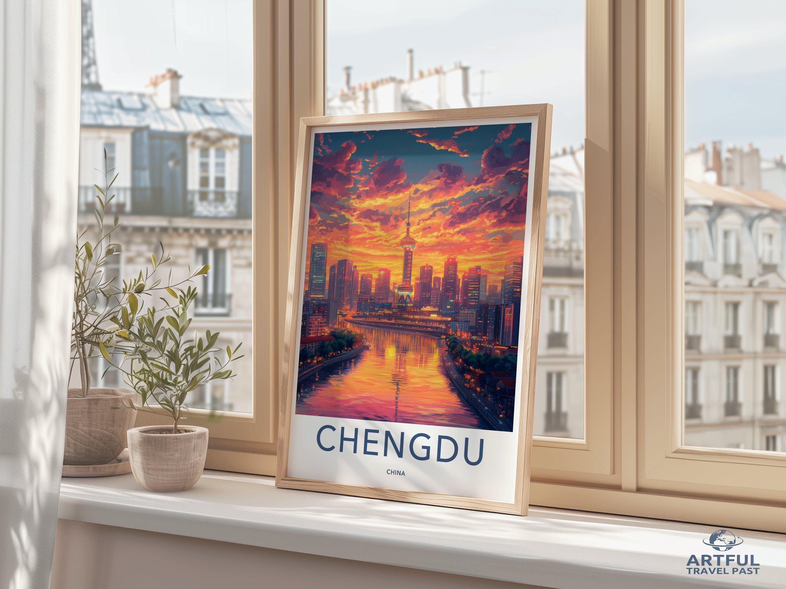 Chengdu Poster - China Wall Art