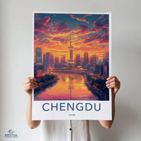 Chengdu Poster - China Wall Art