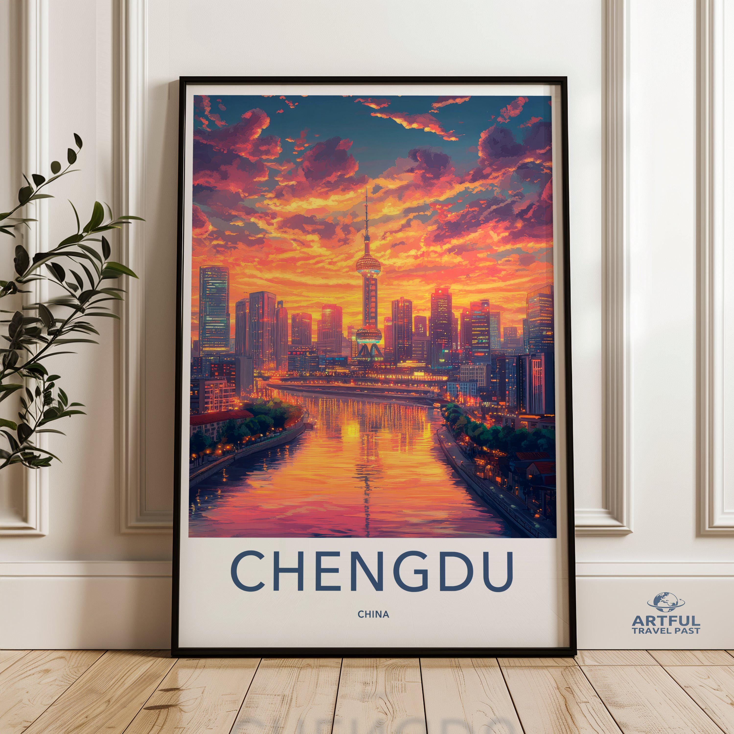 Chengdu Poster - China Wall Art