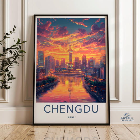Chengdu Poster - China Wall Art