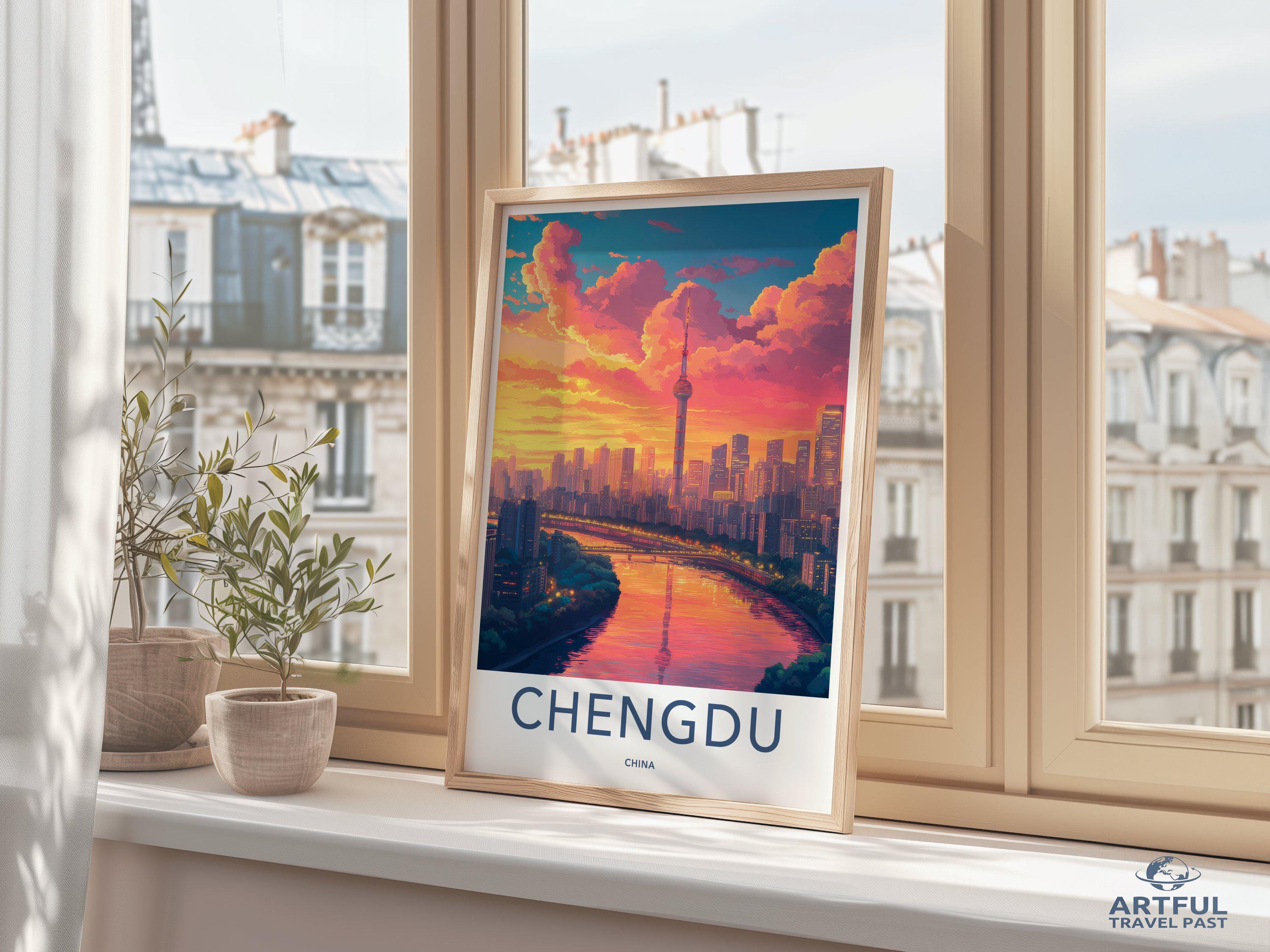 Chengdu Poster - China Wall Art