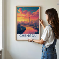 Chengdu Poster - China Wall Art