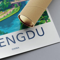 Chengdu Poster | China Wall Art | Asia Decor