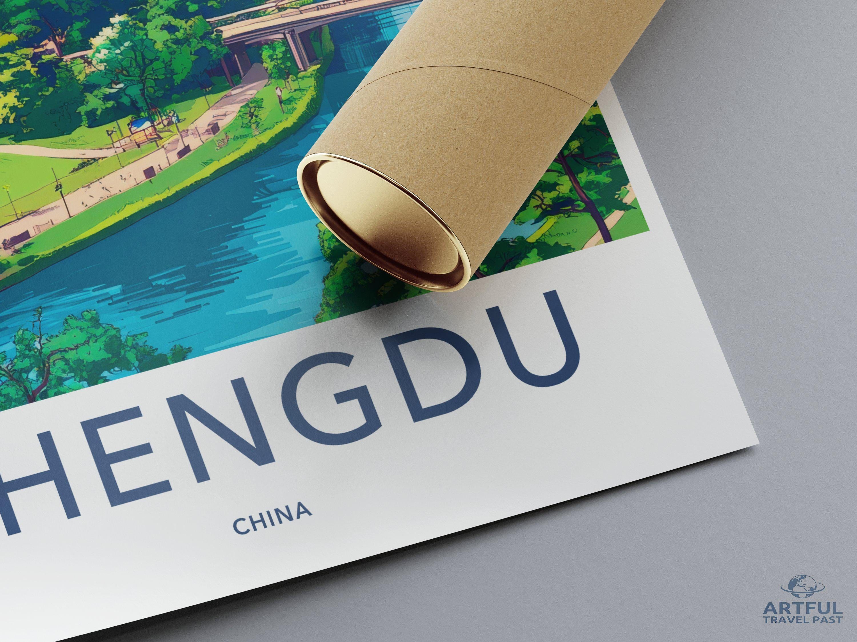 Chengdu Poster | China Wall Art | Asia Decor