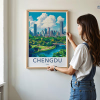 Chengdu Poster | China Wall Art | Asia Decor