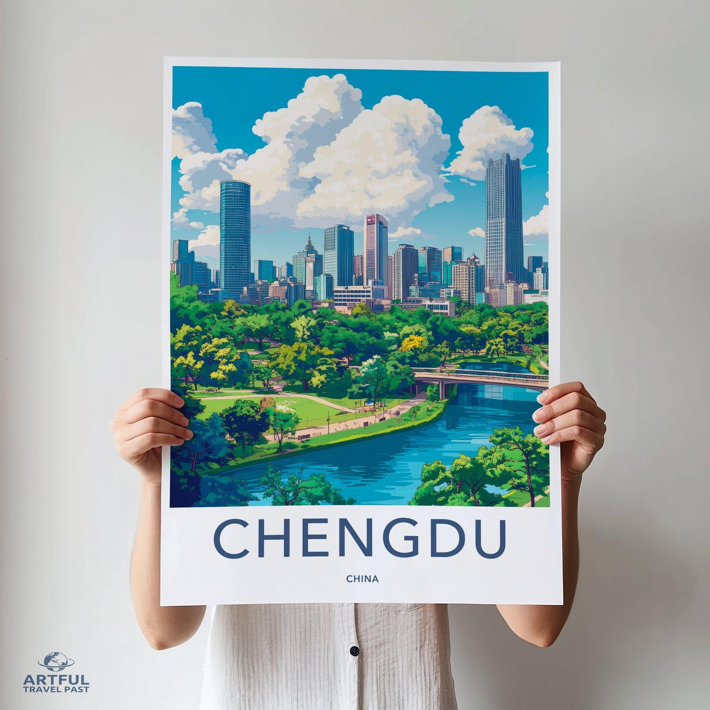 Chengdu Poster | China Wall Art | Asia Decor
