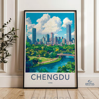 Chengdu Poster | China Wall Art | Asia Decor