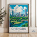 Chengdu Poster | China Wall Art | Asia Decor