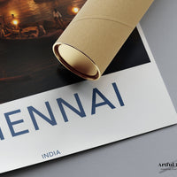 Chennai Poster | Tamil Nadu Wall Art | India Decor