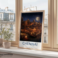 Chennai Poster | Tamil Nadu Wall Art | India Decor