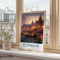 Chennai Poster | Tamil Nadu Wall Art | India Decor