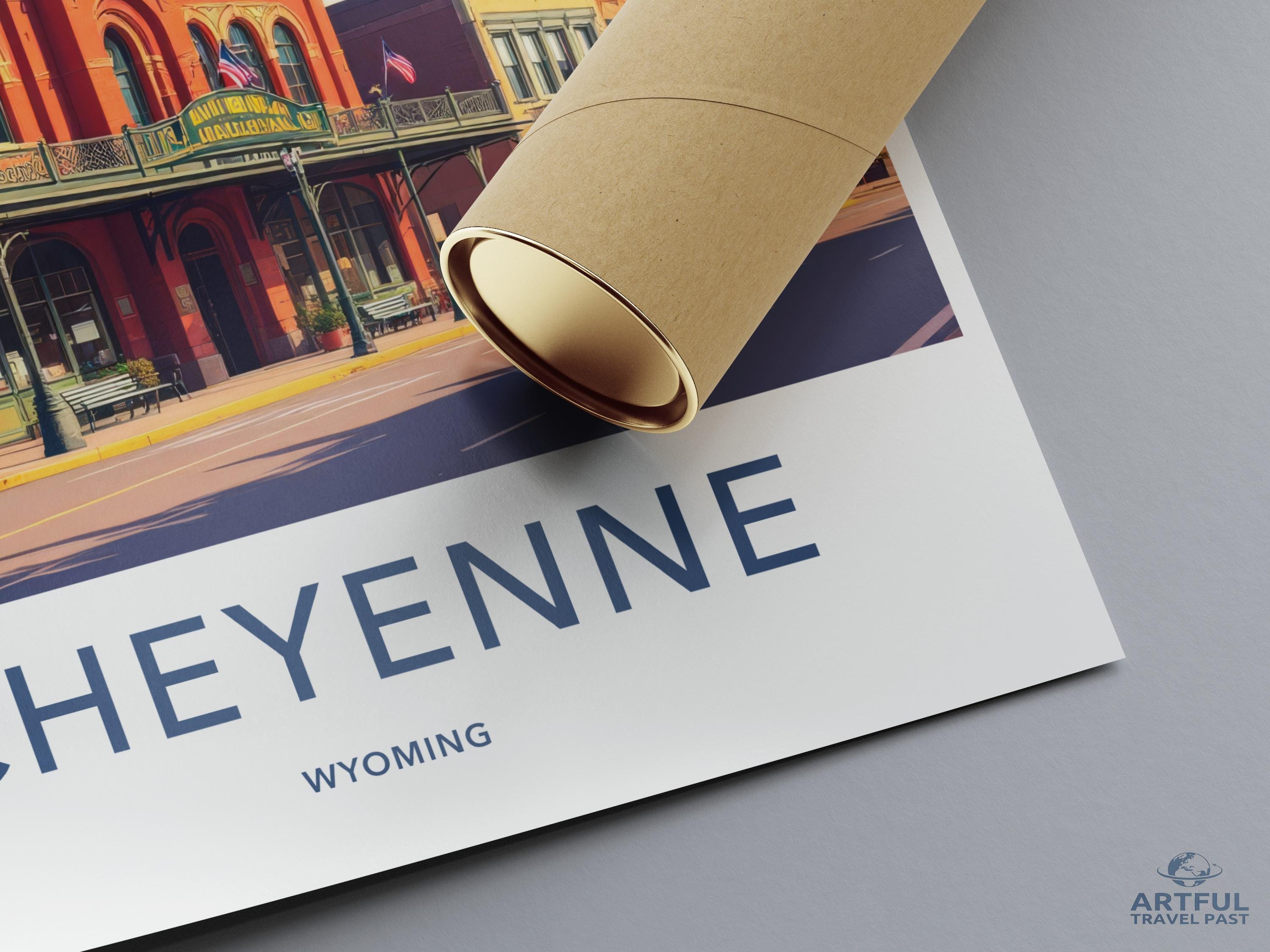 Cheyenne Poster - Wyoming Wall Art