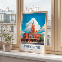 Cheyenne Poster - Wyoming Wall Art
