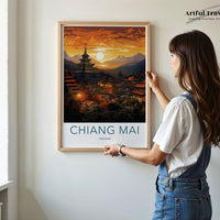 Chiang Mai Poster - Thailand Wall Art