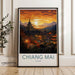 Chiang Mai Poster | Thailand Wall Art | Asia Decor