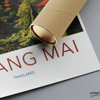 Chiang Mai Poster | Thailand Wall Art | Asia Decor