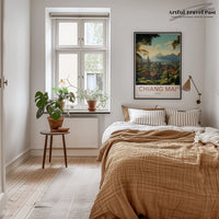 Chiang Mai Poster | Thailand Wall Art | Asia Decor