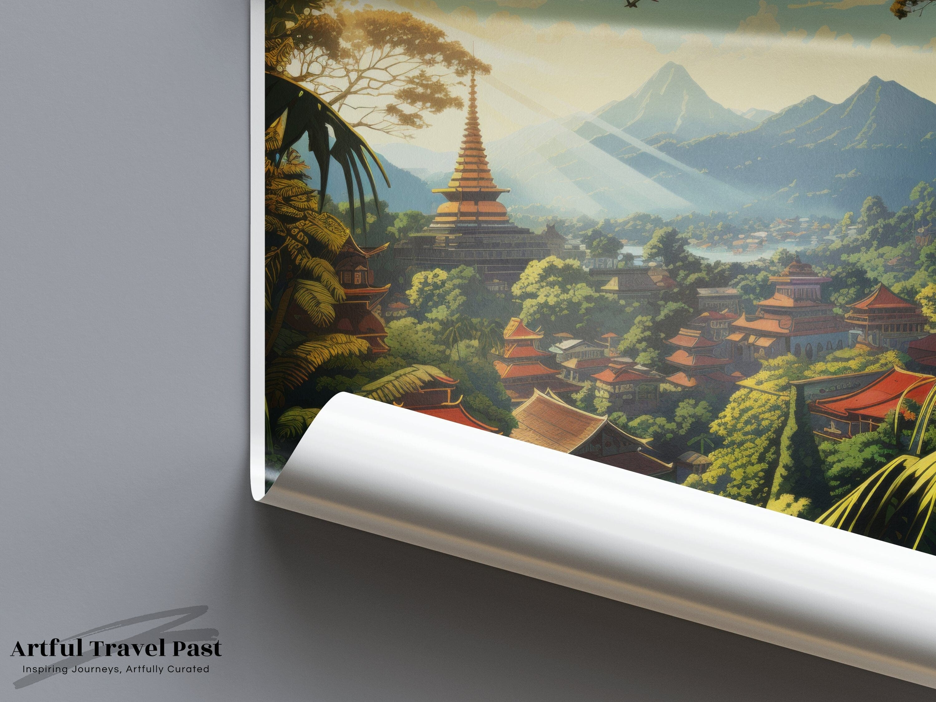 Chiang Mai Poster | Thailand Wall Art | Asia Decor