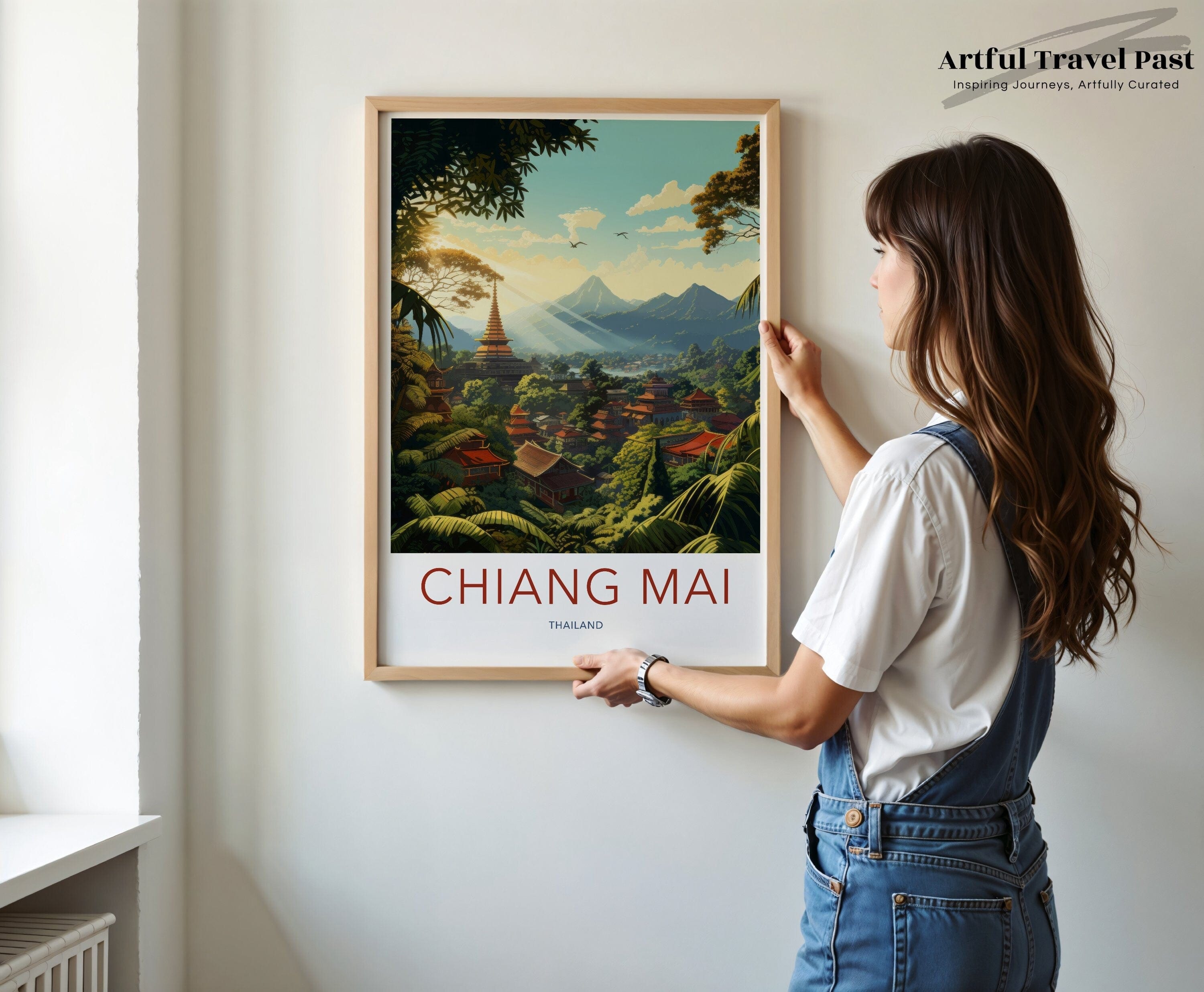 Chiang Mai Poster | Thailand Wall Art | Asia Decor