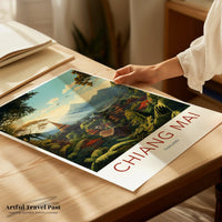 Chiang Mai Poster | Thailand Wall Art | Asia Decor