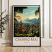 Chiang Mai Poster | Thailand Wall Art | Asia Decor