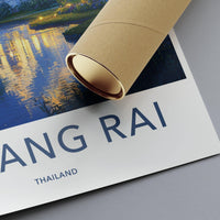 Chiang Rai Temple Poster | Thailand Wall Art | Asia Decor