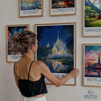 Chiang Rai Temple Poster | Thailand Wall Art | Asia Decor