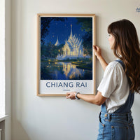 Chiang Rai Temple Poster | Thailand Wall Art | Asia Decor