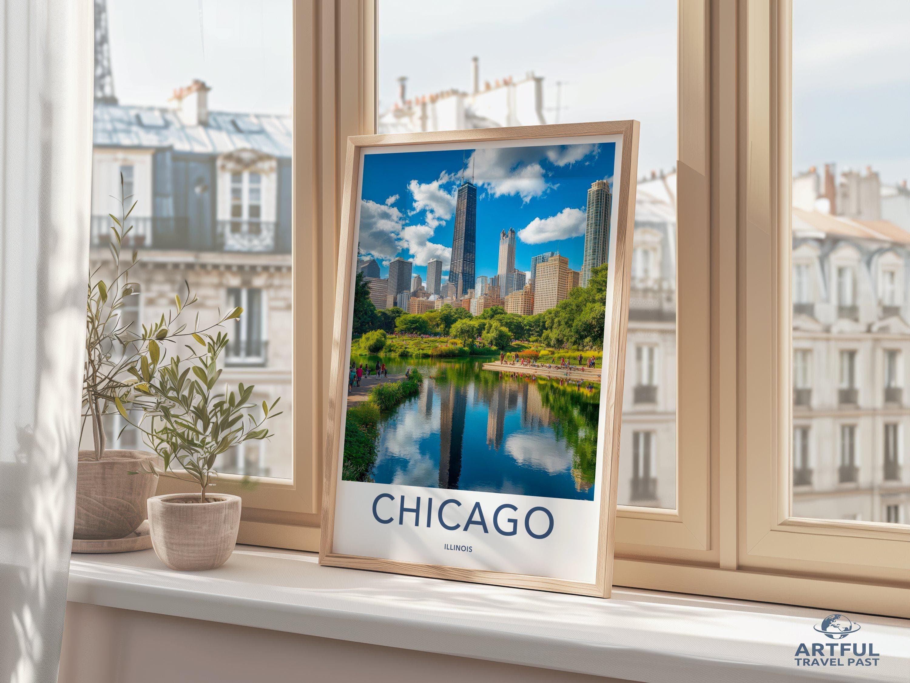 Chicago Poster - Illinois Wall Art