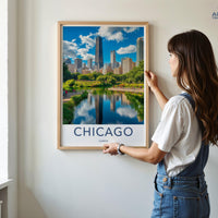 Chicago Poster - Illinois Wall Art