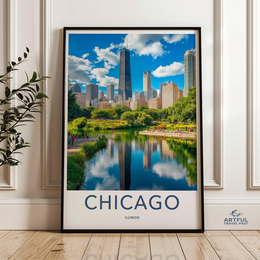 Chicago Poster - Illinois Wall Art