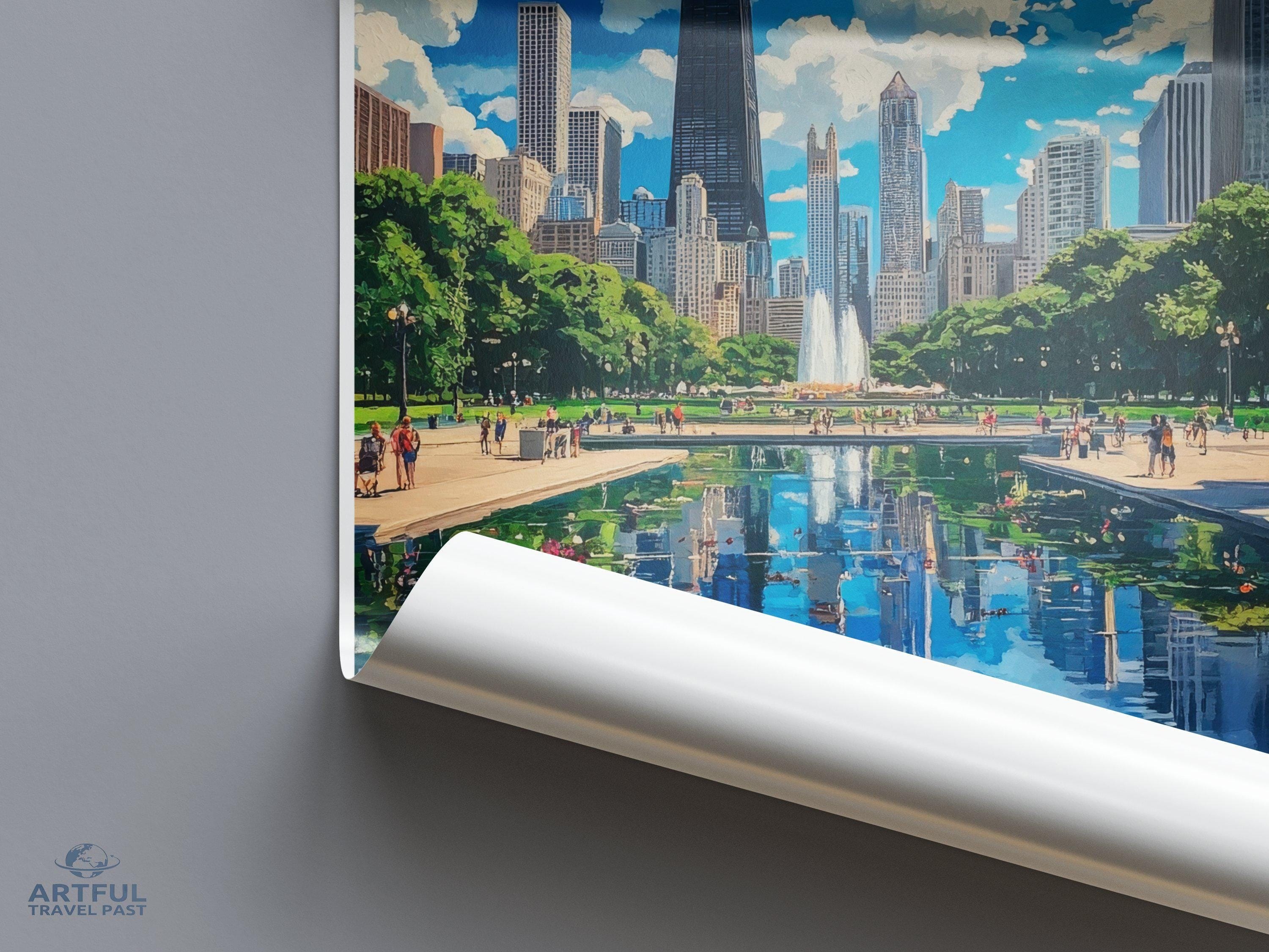 Chicago Poster - Illinois Wall Art