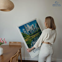 Chicago Poster | Illinois Wall Art | America Decor