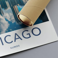 Chicago Poster | Illinois Wall Art | America Decor