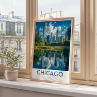 Chicago Poster | Illinois Wall Art | America Decor