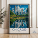 Chicago Poster | Illinois Wall Art | America Decor