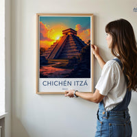 Chichen Itza Poster - Mexico Wall Art