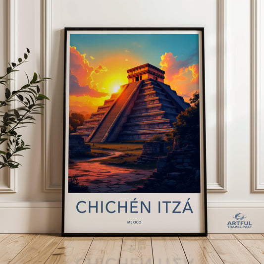 Chichen Itza Poster - Mexico Wall Art