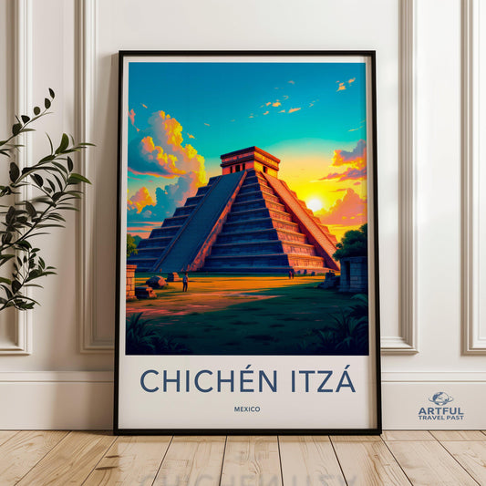 Chichen Itza Poster - Mexico Wall Art