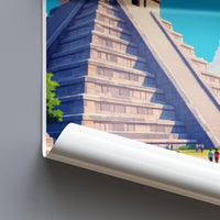 Chichen Itza Poster - Mexico Wall Art