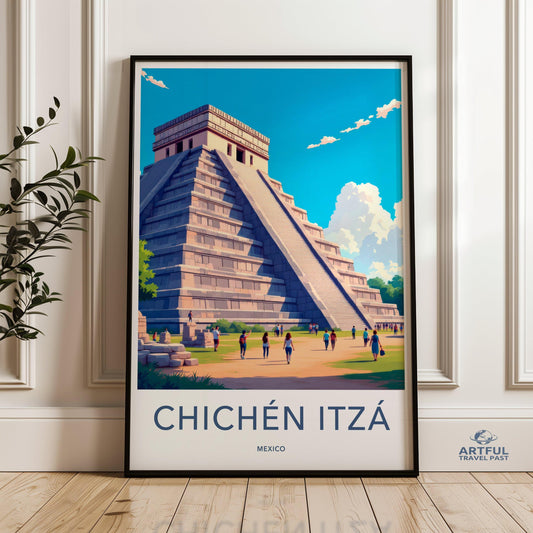 Chichen Itza Poster - Mexico Wall Art