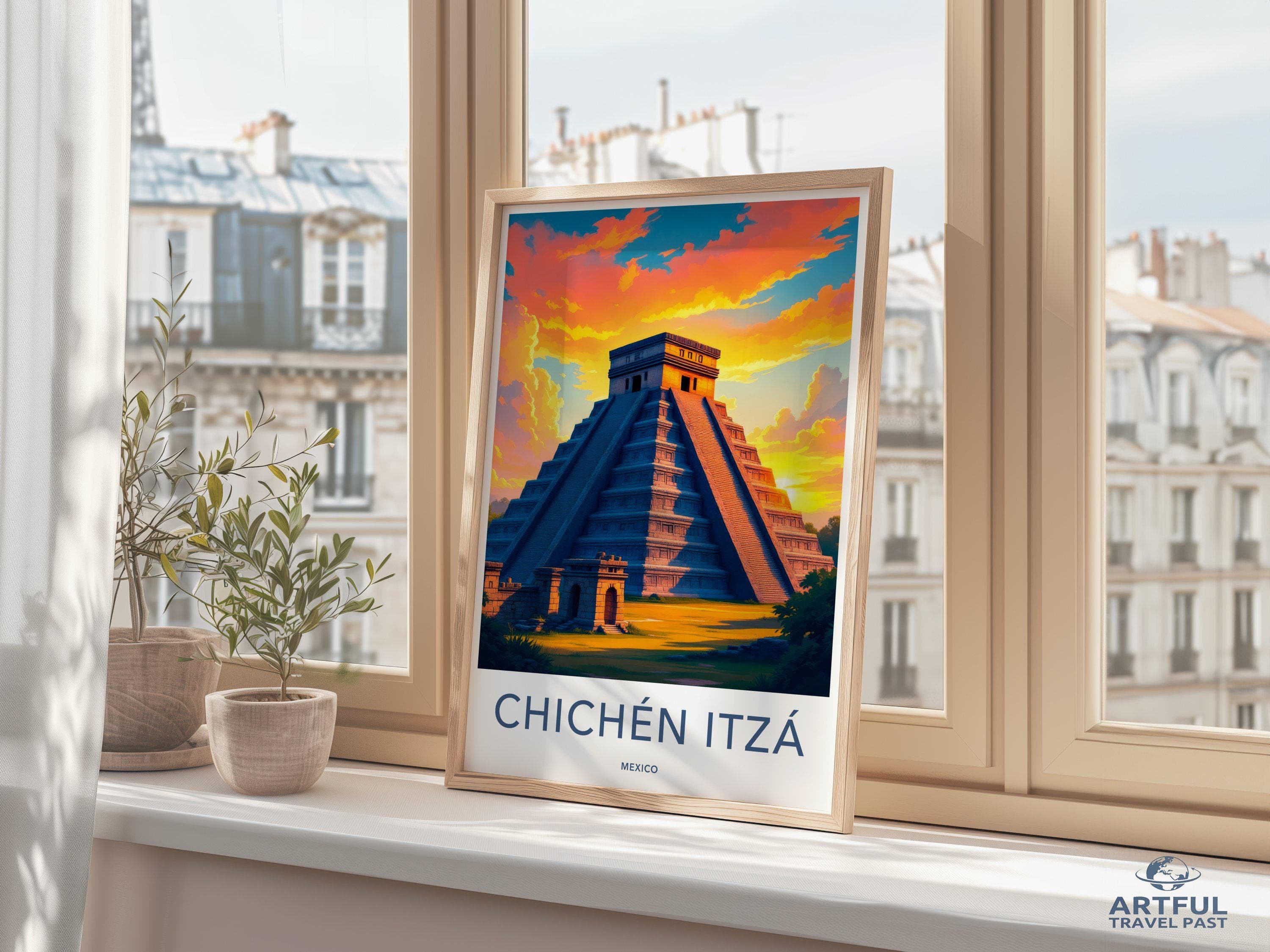 Chichen Itza Poster - Mexico Wall Art
