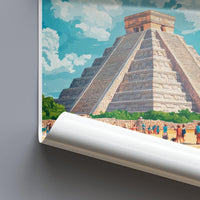 Chichen Itza Poster - Mexico Wall Art