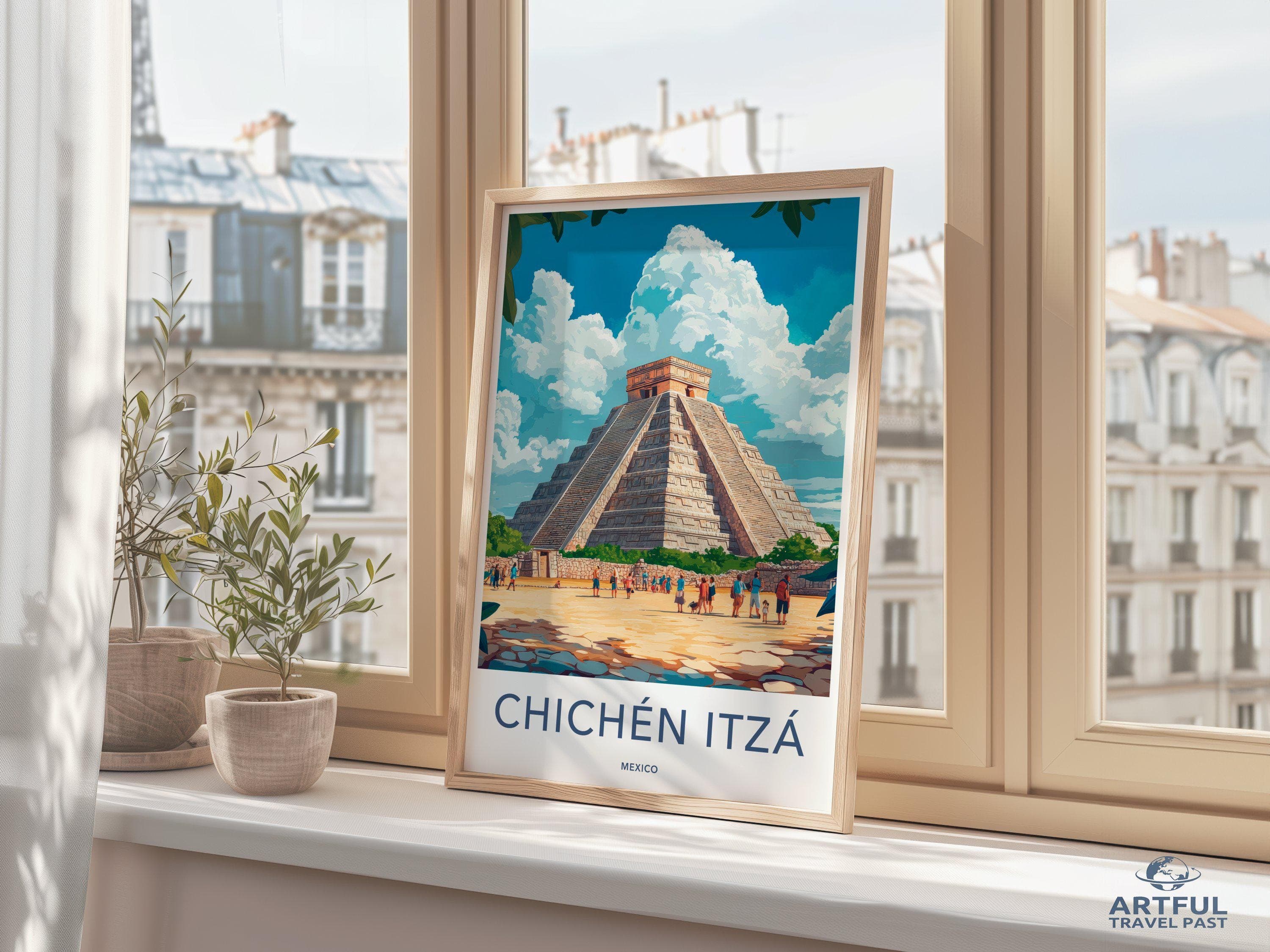 Chichen Itza Poster - Mexico Wall Art