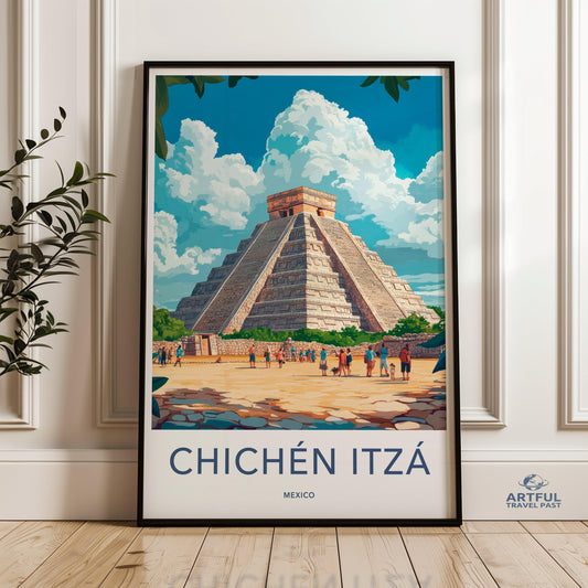 Chichen Itza Poster - Mexico Wall Art