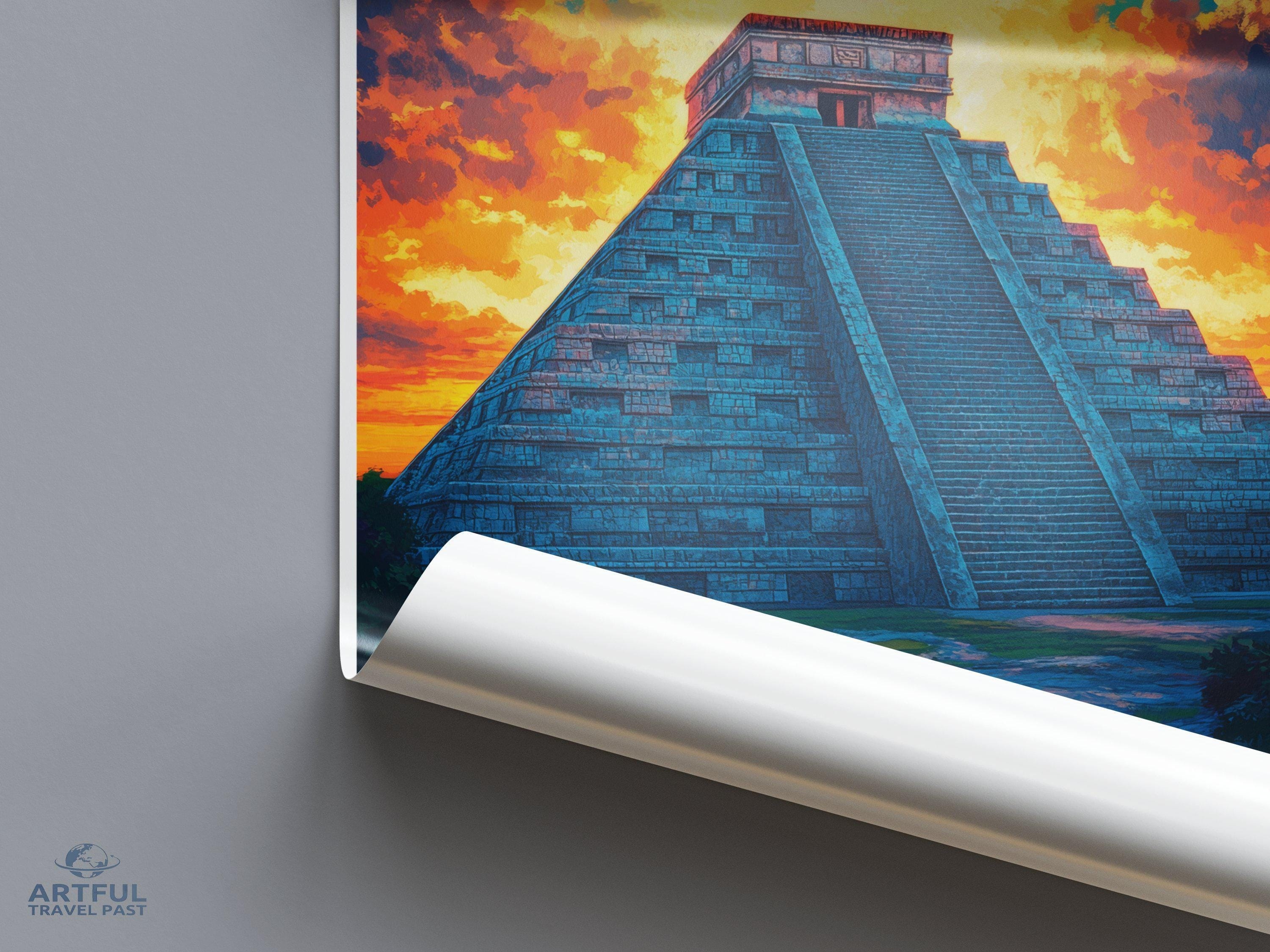 Chichen Itza Poster - Mexico Wall Art