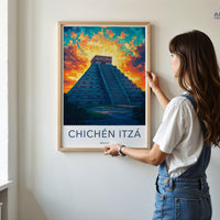 Chichen Itza Poster - Mexico Wall Art