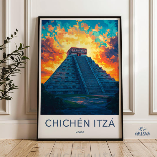 Chichen Itza Poster - Mexico Wall Art