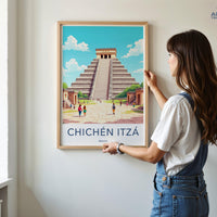 Chichen Itza Poster - Mexico Wall Art