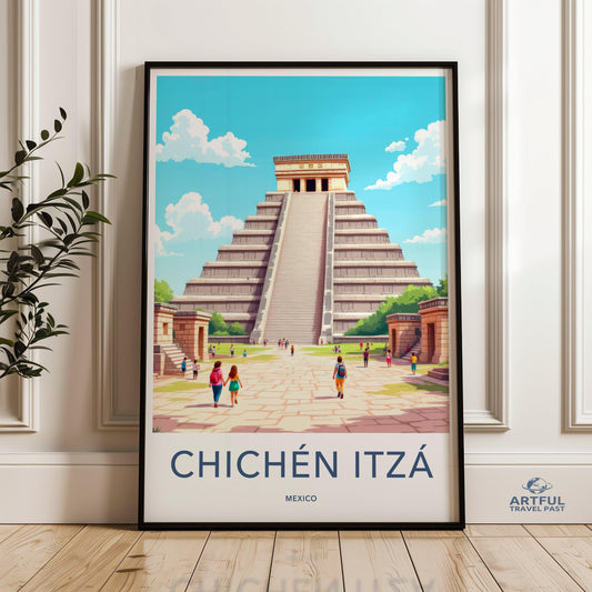 Chichen Itza Poster - Mexico Wall Art